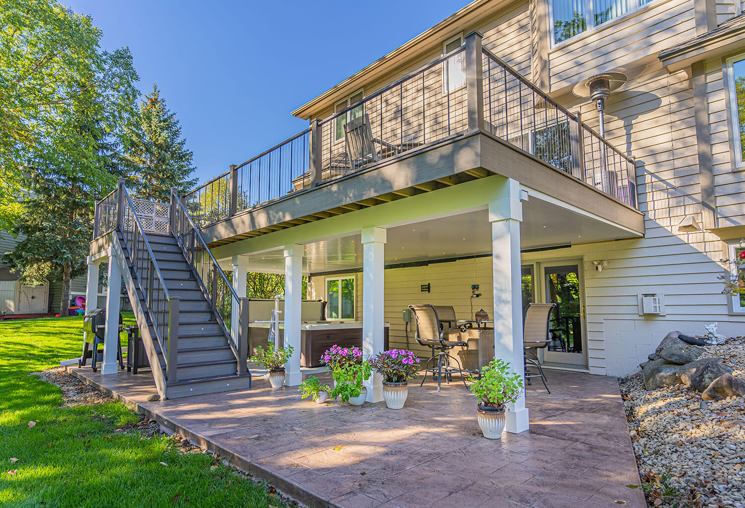Under Deck Ceiling Covering Installation in Chaska, MN