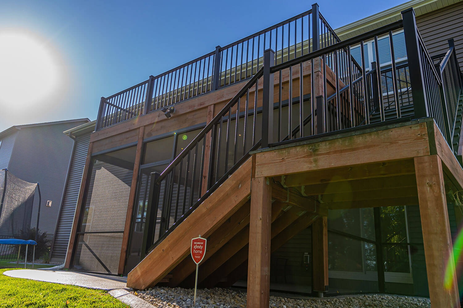 Premium Under Deck Gutter System Installed on Chanhassen, MN Home