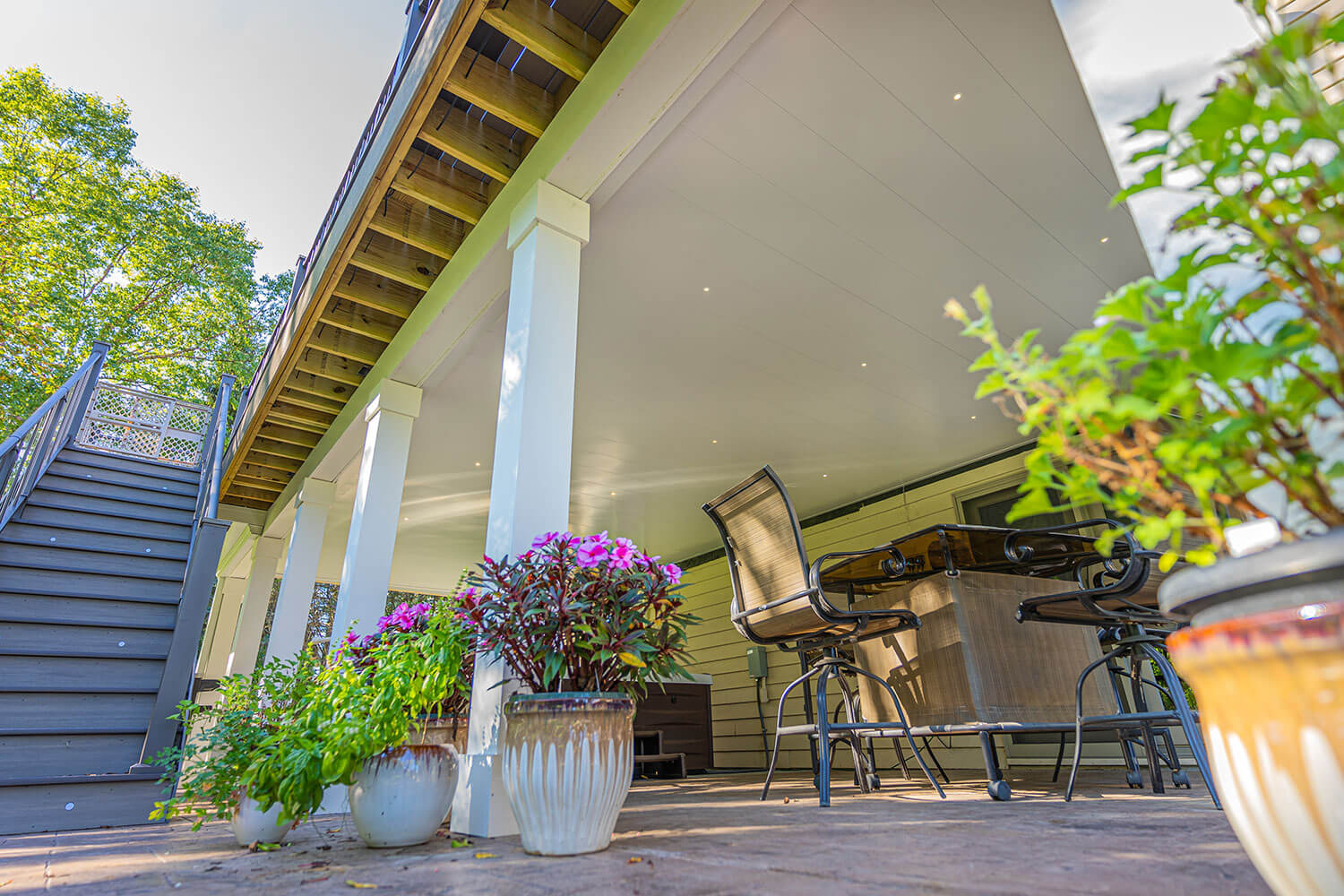 Premium Under Deck Gutter System Installed on Chaska, MN Home