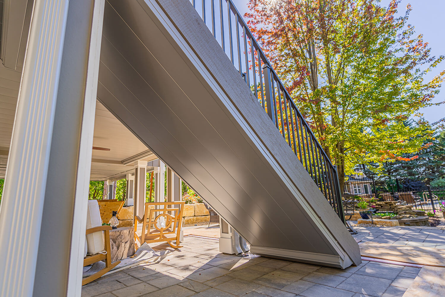 Premium Under Deck Gutter System Installed on Wayzata, MN Home